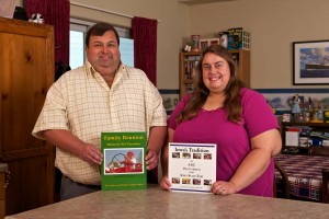 J.O. and Debbie Parker with their books