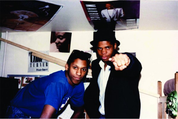 Darius Joseph, right, during his time at Central, with his friend Kevin Moen '87.
