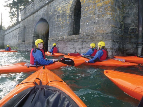 Outdoor Pursuits students in Wales take on rappeling, kayaking and more