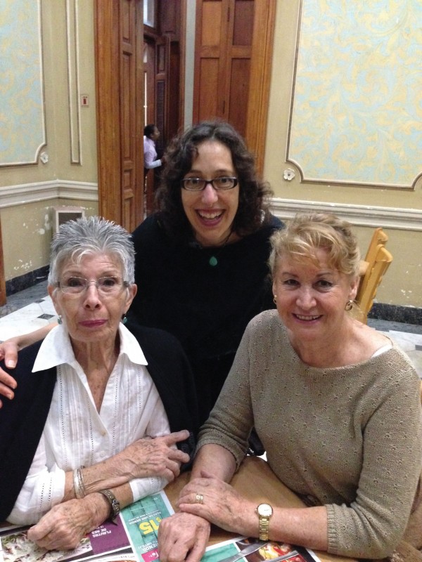Mattiace with George Ann Huck and Merida program alum Sonia Lucic Trujillo ’69 in 2014.