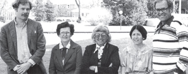 Central’s 1981 English faculty included Jonathan Pierce, Mildred Steele, Maxine Huffman, Mary Stark and Jim Graham.
